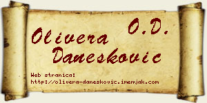 Olivera Danesković vizit kartica